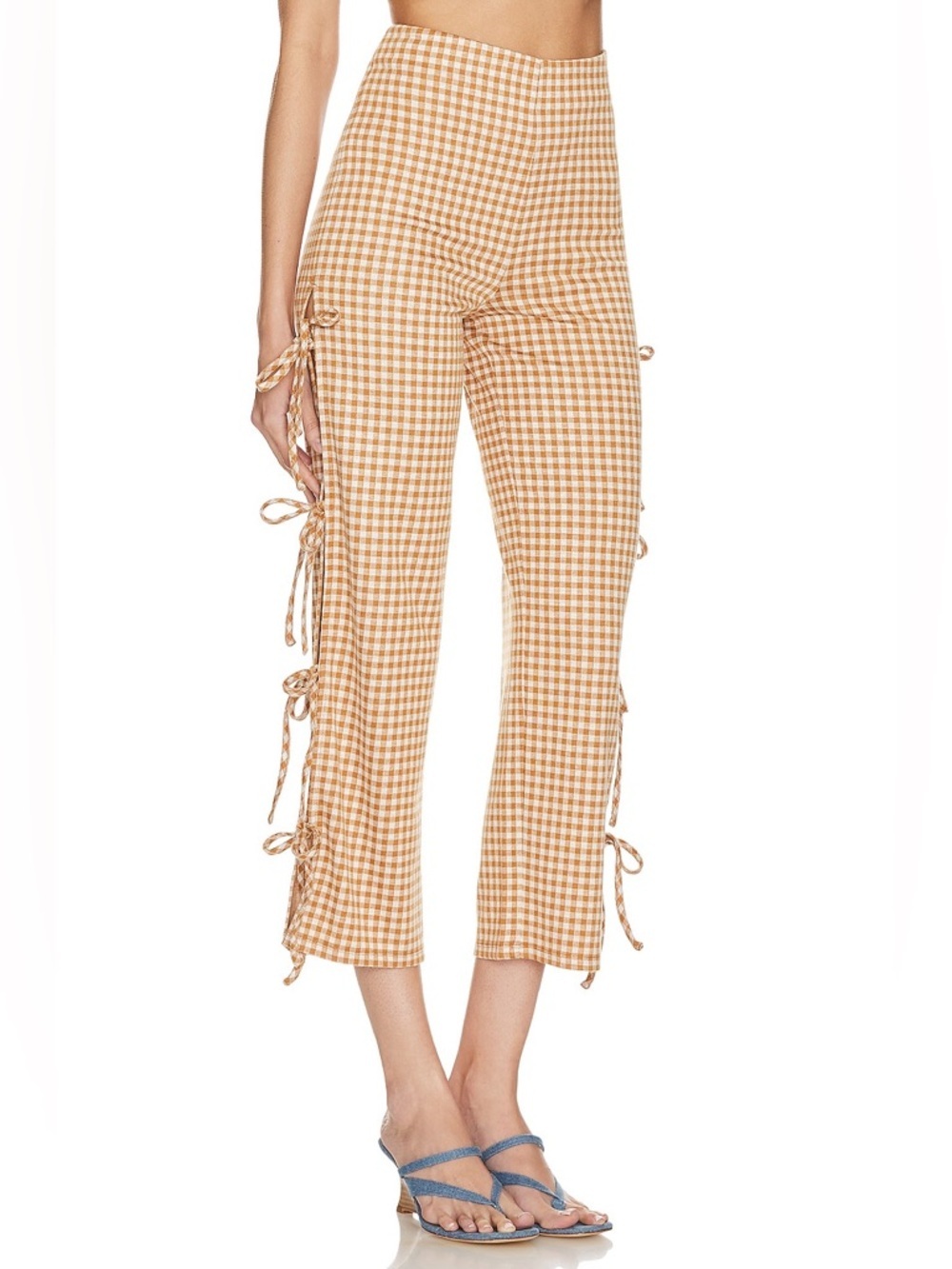 NWT Lovers + Friends Plaid Bow Chelsea Pant Sz S